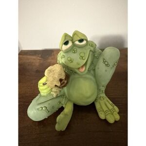 Vintage 1994 Sprigz‎ Frog Figurine Holding Honeycomb Thailand